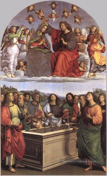 Raphaël œuvres - Le couronnement de la Vierge Oddi Autel Renaissance Raphaël